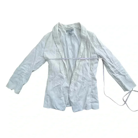 H&M Cream Blazer with Pockets Business Casual Office Jacket, size 4 or Small - Picture 9 of 10